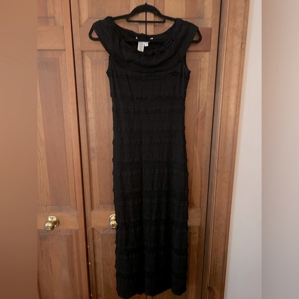 Max Studio Women’s Sz S Classic Minimal/Minimalist Black Midi/Maxi Dress; NWT
